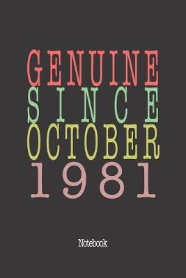 Book cover for Genuine Since October 1981