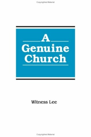 Cover of A Genuine Church