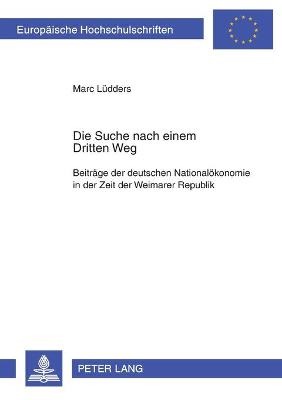 Cover of Die Suche Nach Einem "Dritten Weg"