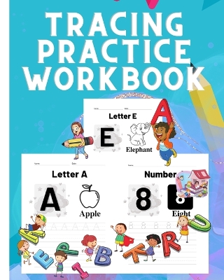 Book cover for Alphabet A-Z And Number 1-10 Handwriting Practice Workbook For Kids