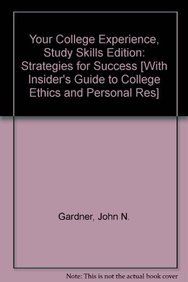 Book cover for Your College Experience, Study Skills Edition