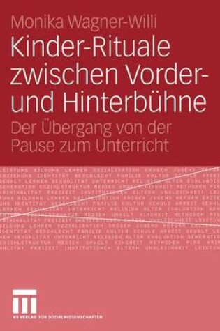 Cover of Kinder-Rituale Zwischen Vorder- Und Hinterbuhne