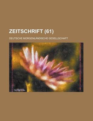 Book cover for Zeitschrift (61 )