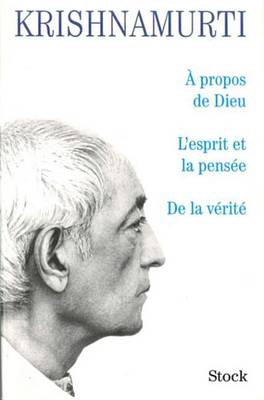 Book cover for A Propos de Dieu/L'Esprit Et La Pensee/de la Verite