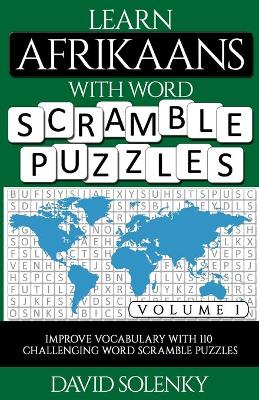 Book cover for Learn Afrikaans with Word Scramble Puzzles Volume 1