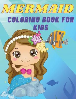 Book cover for Mermaid coloring book for kids