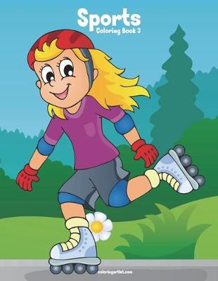 Book cover for Sports Coloring Book 3