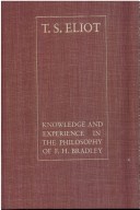 Book cover for Knowledge and Experience in the Philosophy of F. H. Bradley