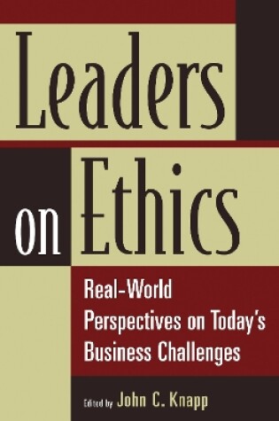 Cover of Leaders on Ethics