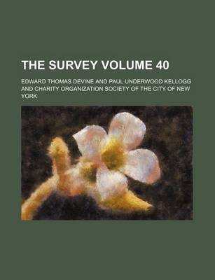 Book cover for The Survey Volume 40