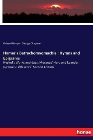 Cover of Homer's Batrachomyomachia