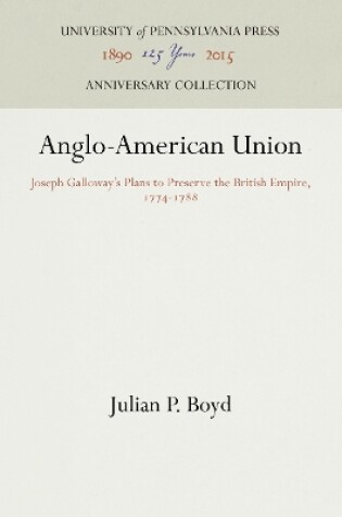 Cover of Anglo-American Union