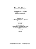 Cover of Moses Mendelssohn, Dokumente II