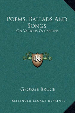 Cover of Poems, Ballads and Songs