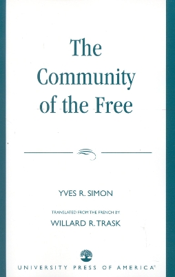 Book cover for Community of the Free