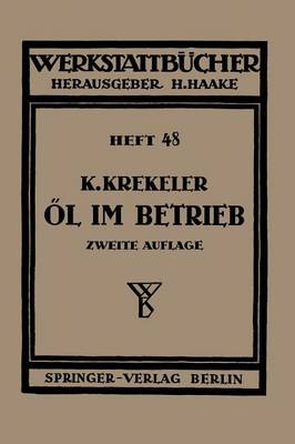 Book cover for OEl Im Betrieb