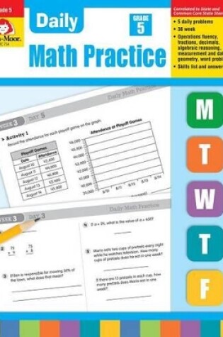 Cover of Daily Math Practice, Grade 5