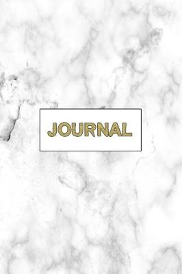 Book cover for Gold Marble Journal