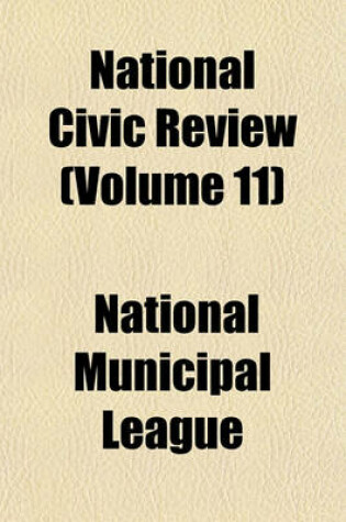 Cover of National Civic Review (Volume 11)