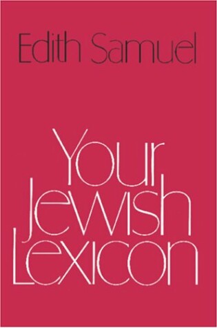 Cover of Your Jewish Lexicon