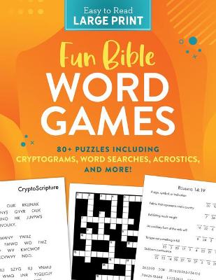 Book cover for Fun Bible Word Games Large Print