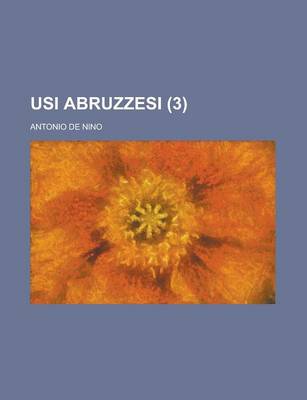 Book cover for Usi Abruzzesi (3 )