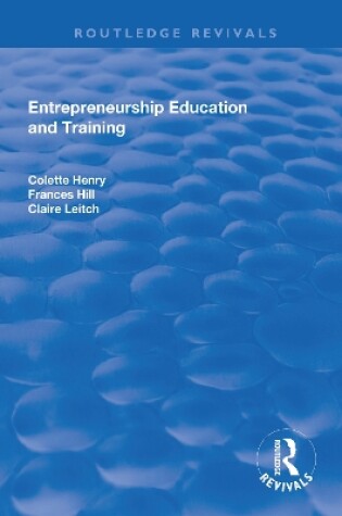 Cover of Entrepreneurship Education and Training