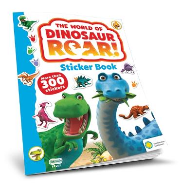 Book cover for The World of Dinosaur Roar! Sticker Book