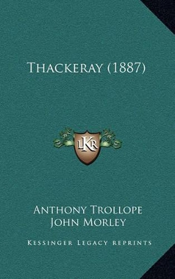 Book cover for Thackeray (1887)