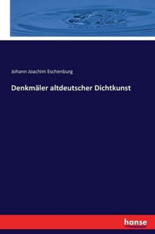 Cover of Denkmaler altdeutscher Dichtkunst