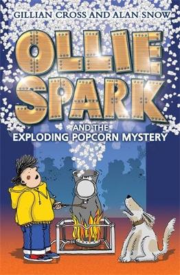 Book cover for Ollie Spark and the Exploding Popcorn Mystery