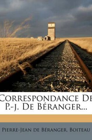Cover of Correspondance de P.-J. de B Ranger...