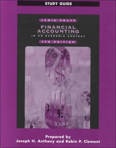 Book cover for Study Guide Financial Accounting: in an Economic Context, Fourth Edition