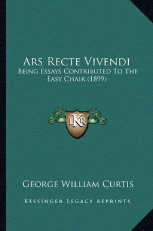 Cover of Ars Recte Vivendi Ars Recte Vivendi
