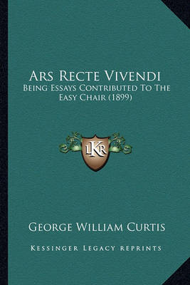 Book cover for Ars Recte Vivendi Ars Recte Vivendi