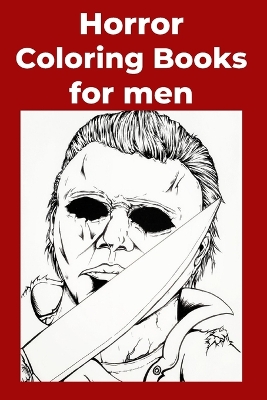 Book cover for Horror Coloring Books for men
