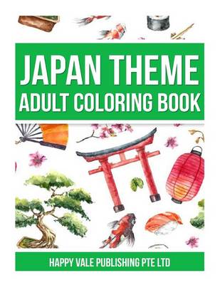 Book cover for Japan Theme Adult Coloring Book