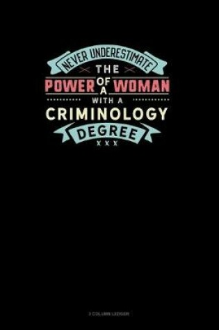 Cover of Never Underestimate The Power Of A Woman With A Criminology Degree