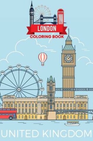 Cover of london coloring book united kingdom