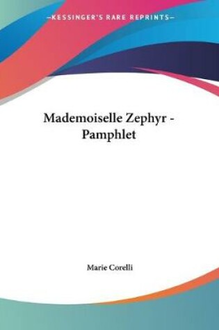 Cover of Mademoiselle Zephyr - Pamphlet