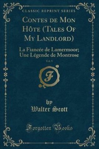 Cover of Contes de Mon Hôte (Tales of My Landlord), Vol. 9