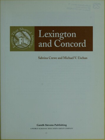 Cover of Lexington and Concord