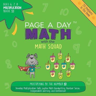 Book cover for Page a Day Math Multiplication Book 10