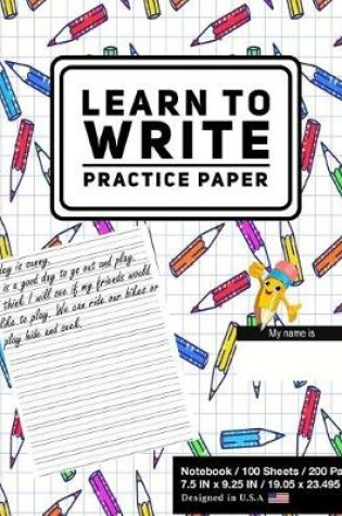 Cover of Learn to Write Practice Paper