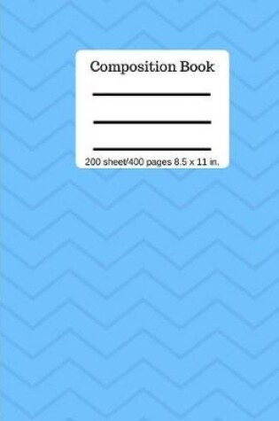 Cover of Composition Book Blue 200 Sheet/400 Pages 8.5 X 11 In.