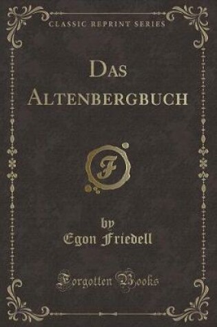 Cover of Das Altenbergbuch (Classic Reprint)