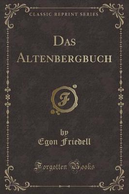 Book cover for Das Altenbergbuch (Classic Reprint)