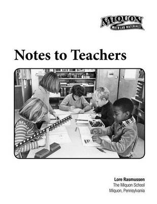 Book cover for Miquon Notes to Teachers