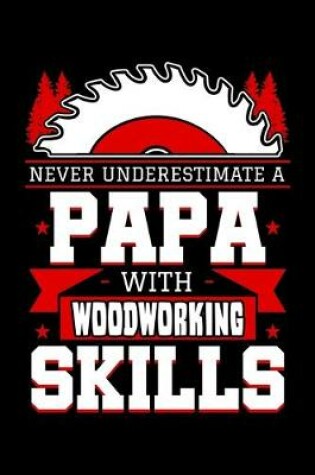 Cover of Never Underestimate a Papa with Woodworking Skills