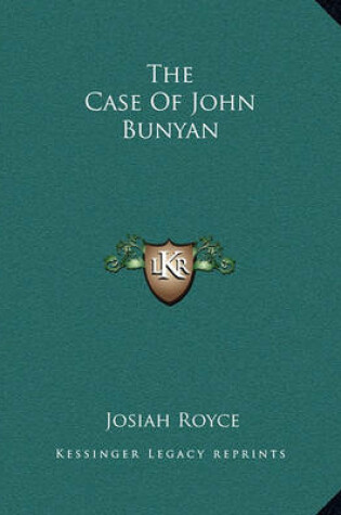 Cover of The Case of John Bunyan